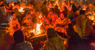 Early morning piligram prayers