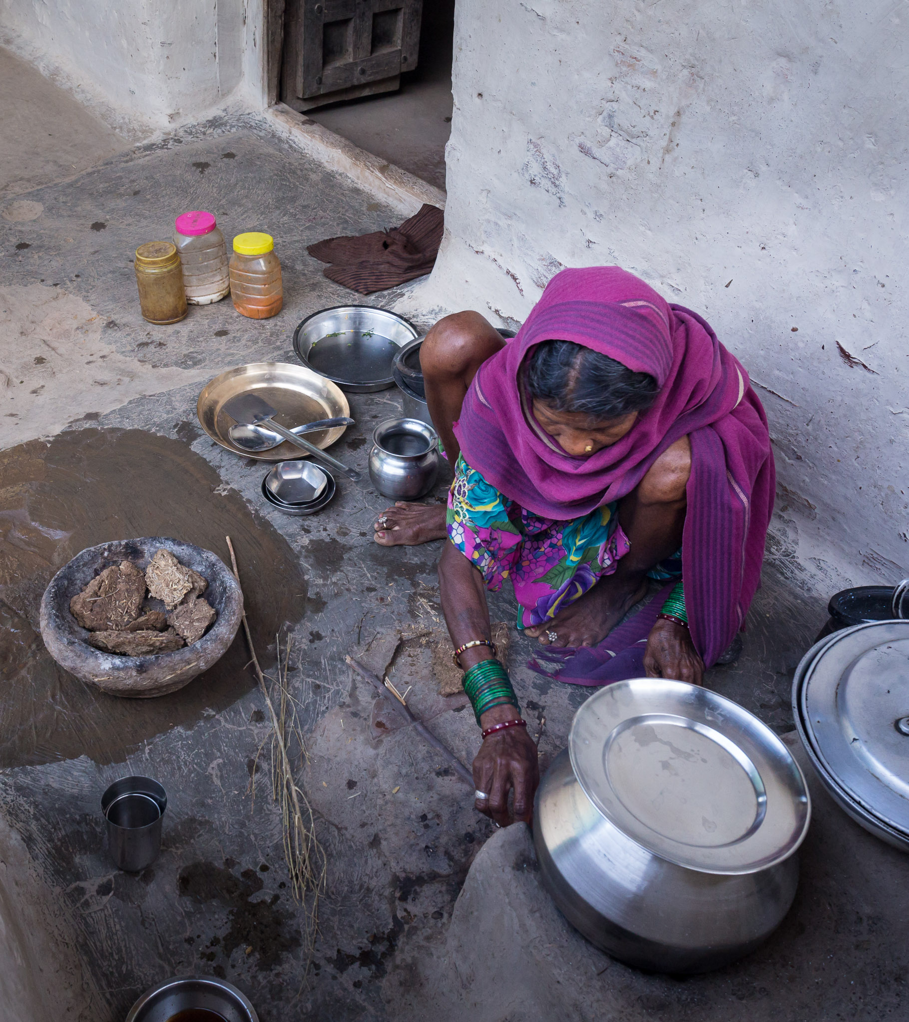 Lata Village kitchen, Chhattisgarh