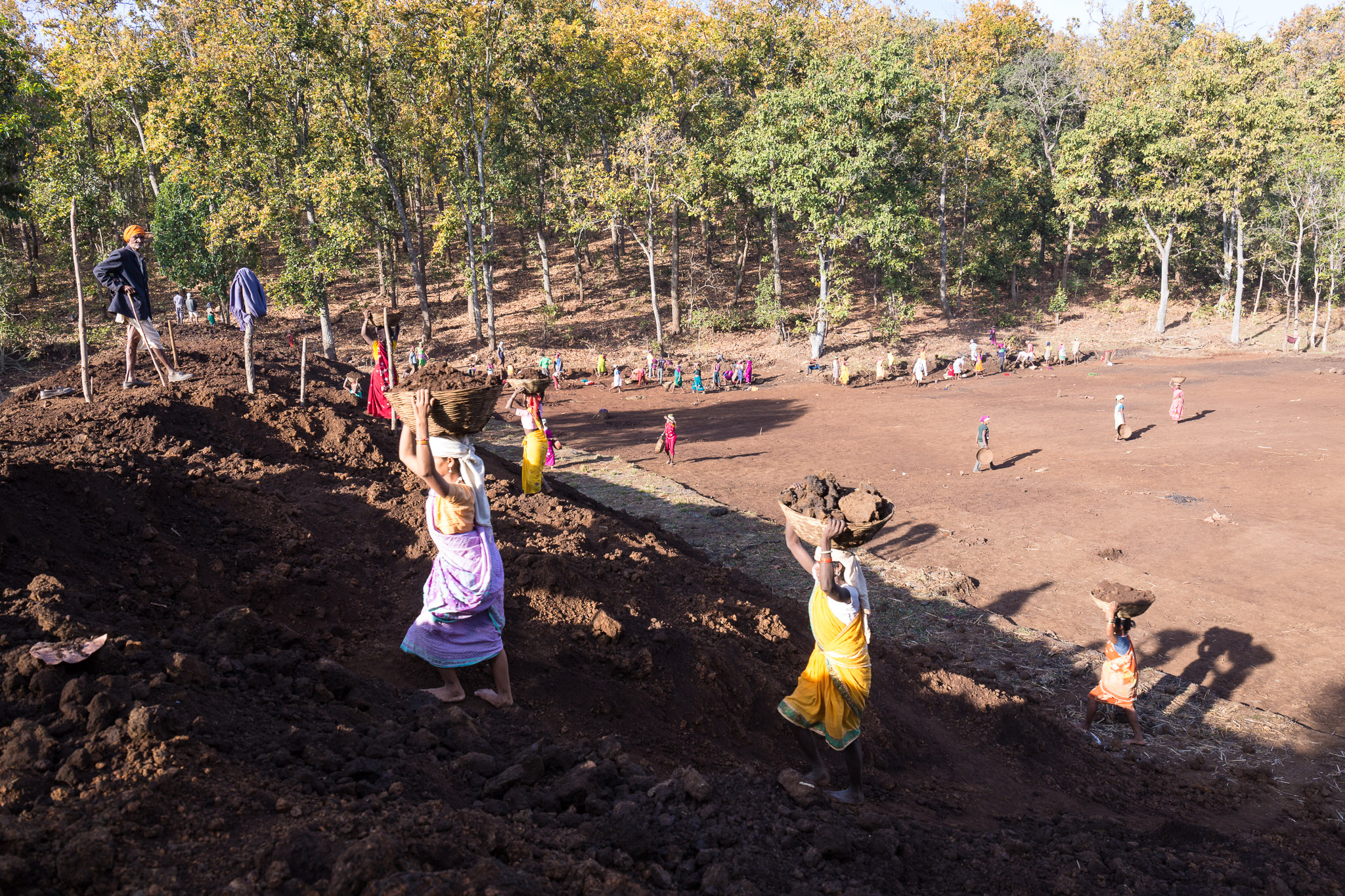 Dam building, Duldula Village, Chhattisgarh