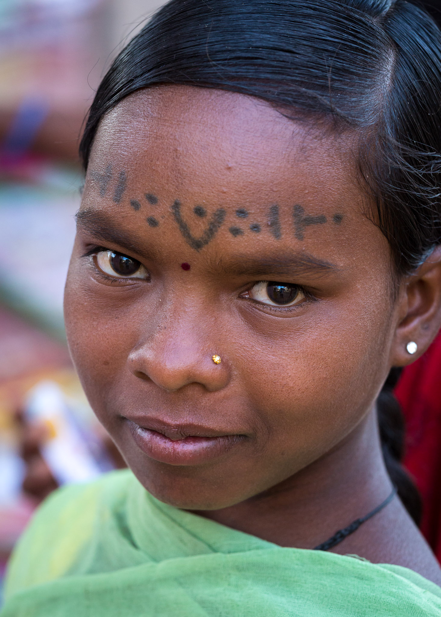 Common forehead tatooing