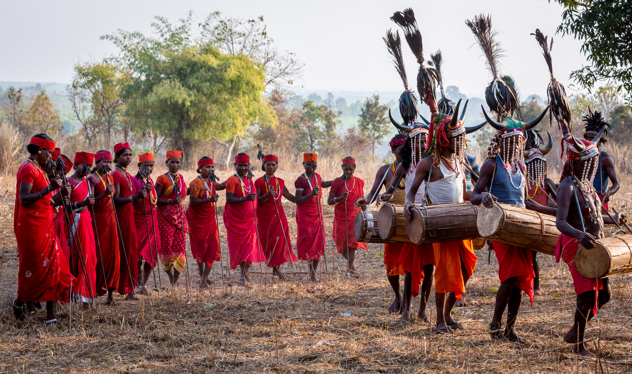 Gaur Maria (Bison Horn) tribal dance in Nainar