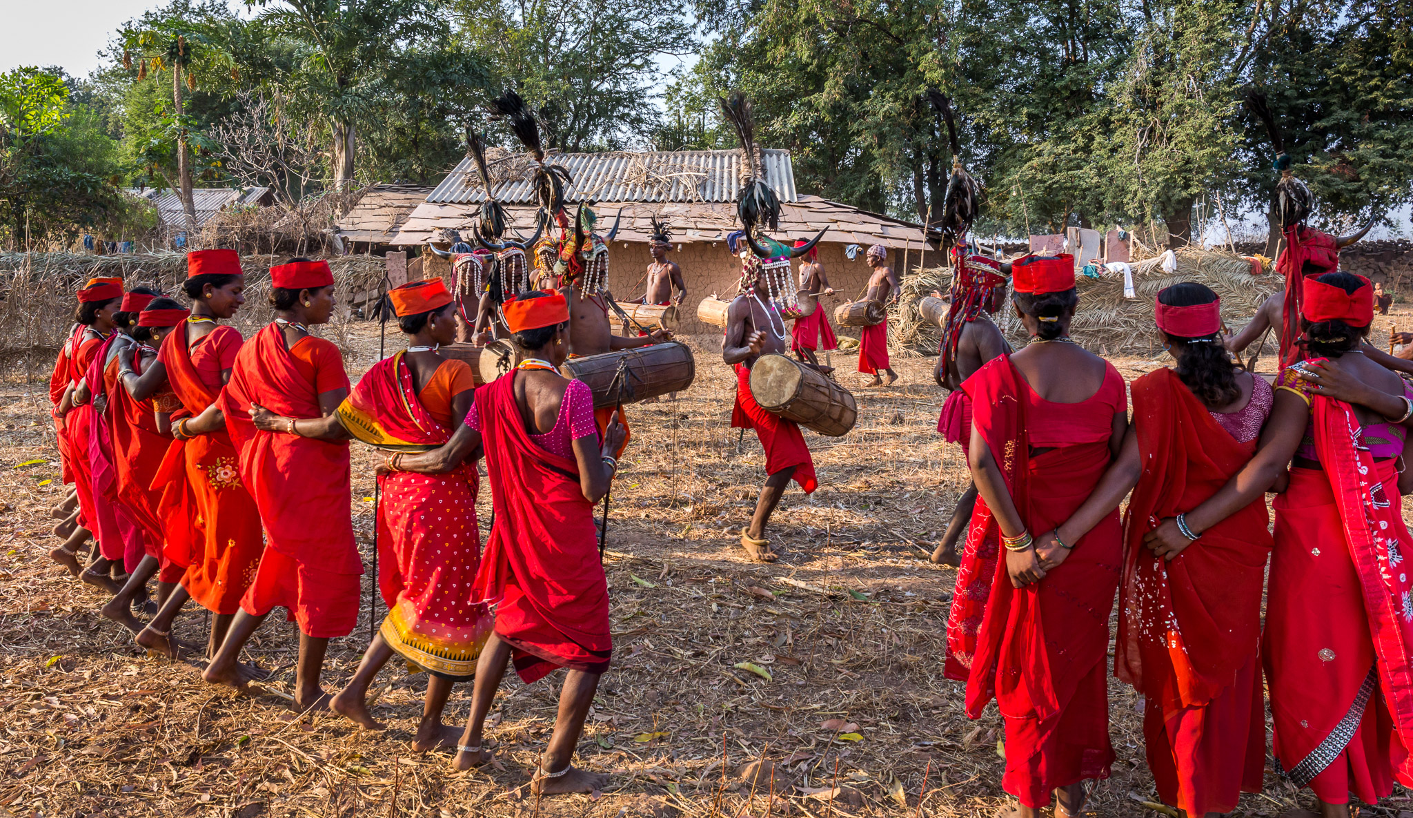 Gaur Maria (Bison Horn) tribal dance in Nainar