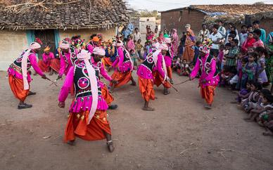 Saila  (Stick) tribal dance in Benda