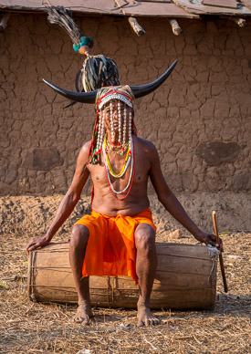 Gaur Maria (Bison Horn) tribal dancer in Nainar