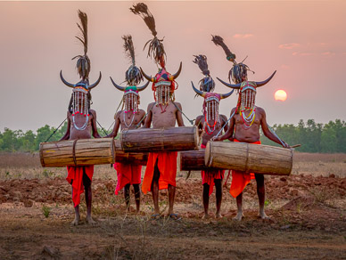 Gaur Maria (Bison Horn) tribal dance in Nainar