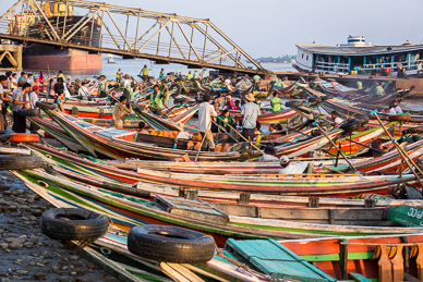 Yangon River taxis