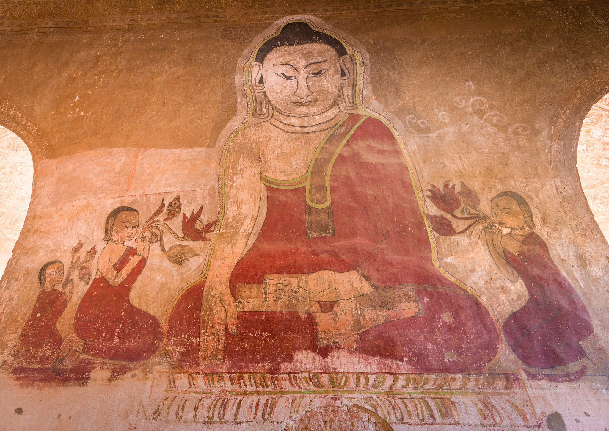 Wall mural at Sulamani Temple