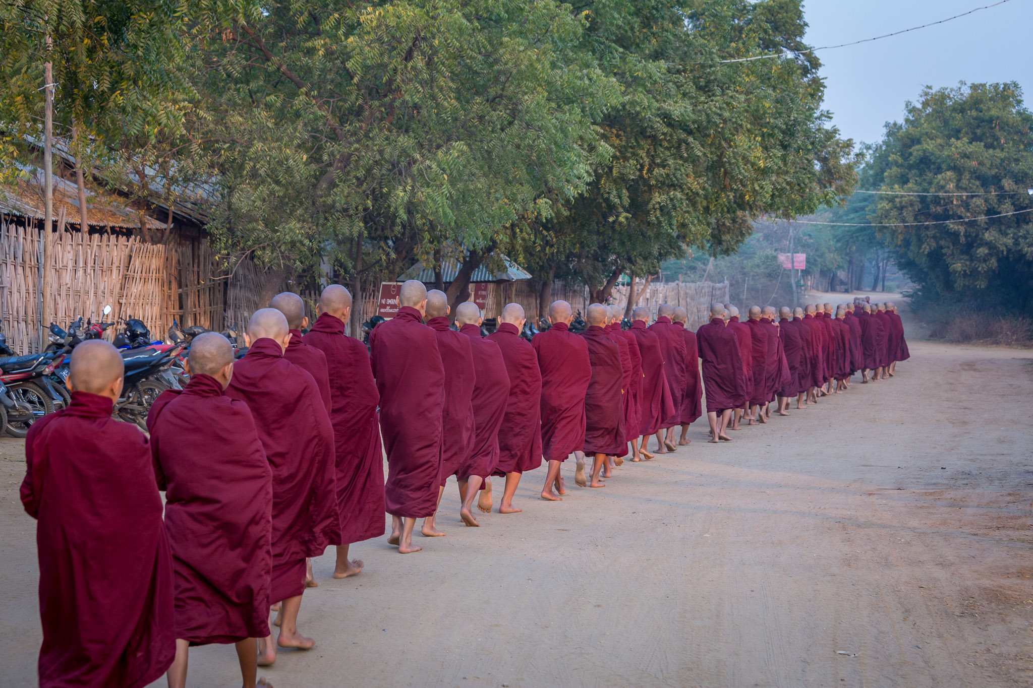 Morning alms collection