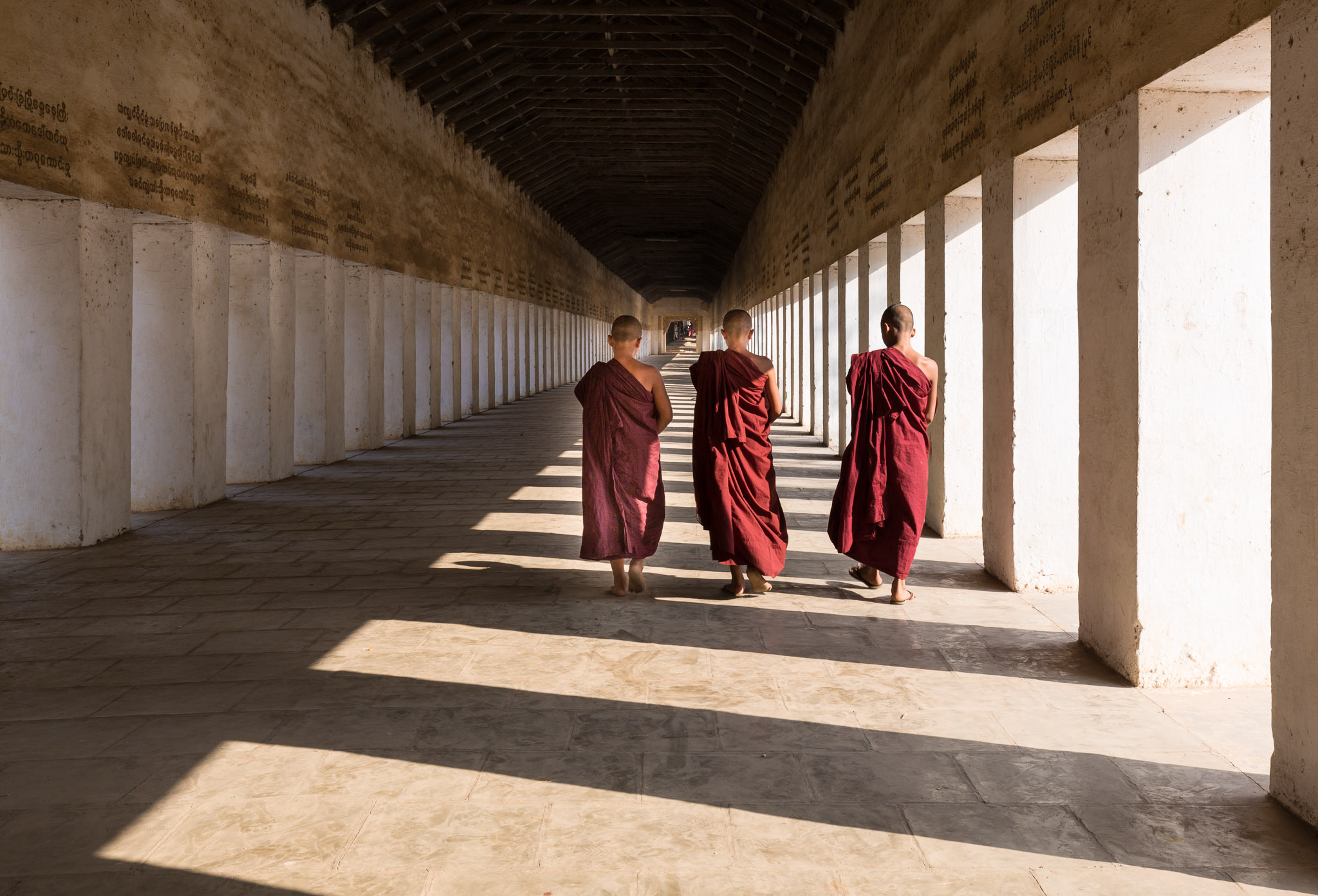 Shwezigon Pagoda's entry corridor