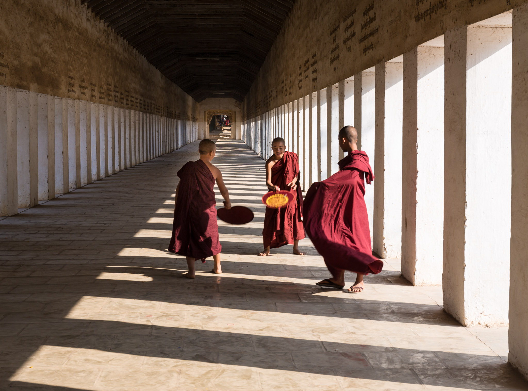 Shwezigon Pagoda's entry corridor