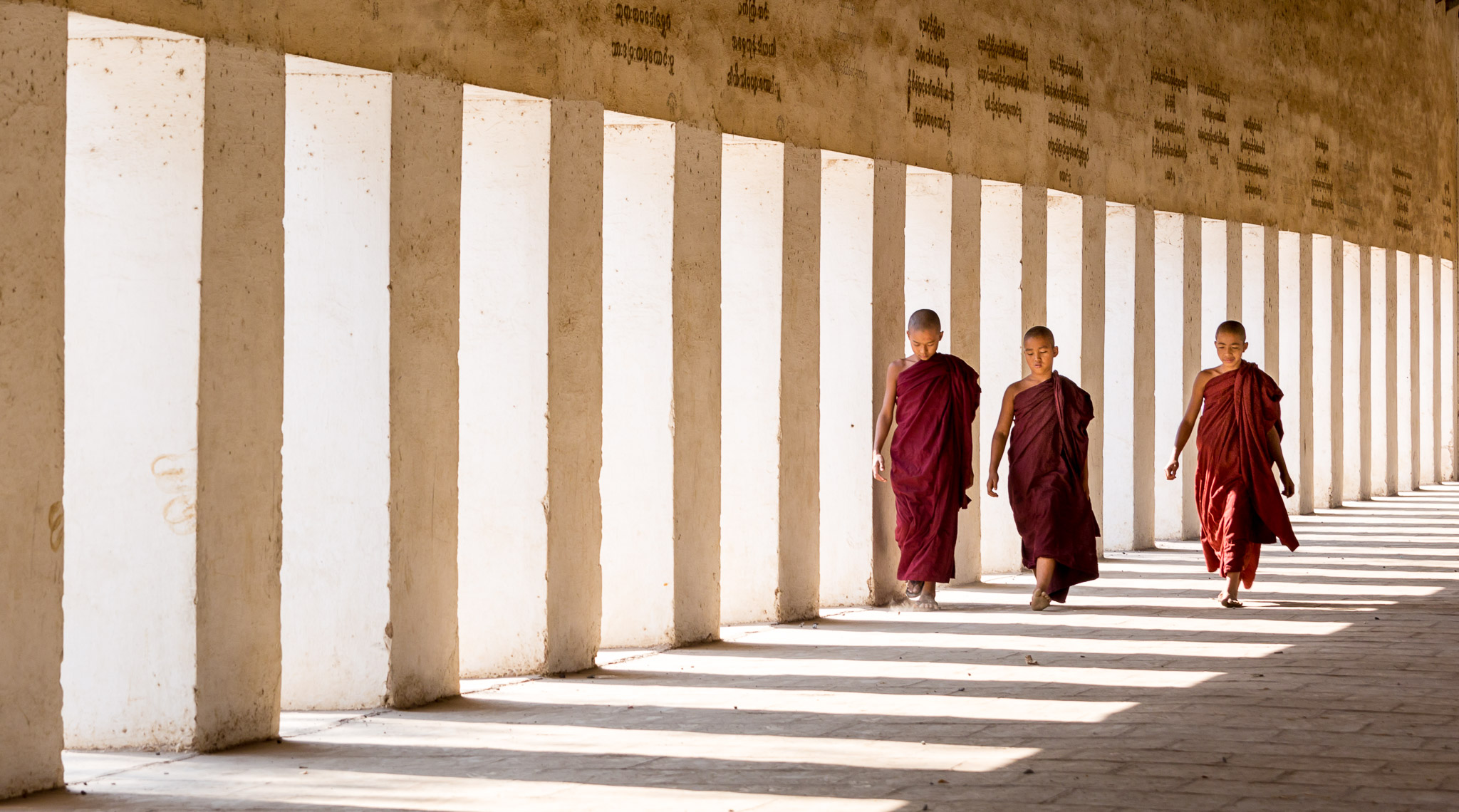 Shwezigon Pagoda's entry corridor