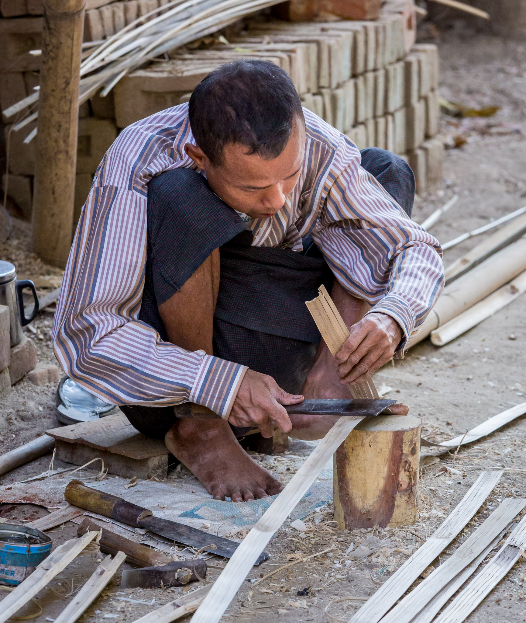 Making bamboo products