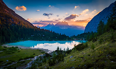 Dawn over Lago di Sorapis