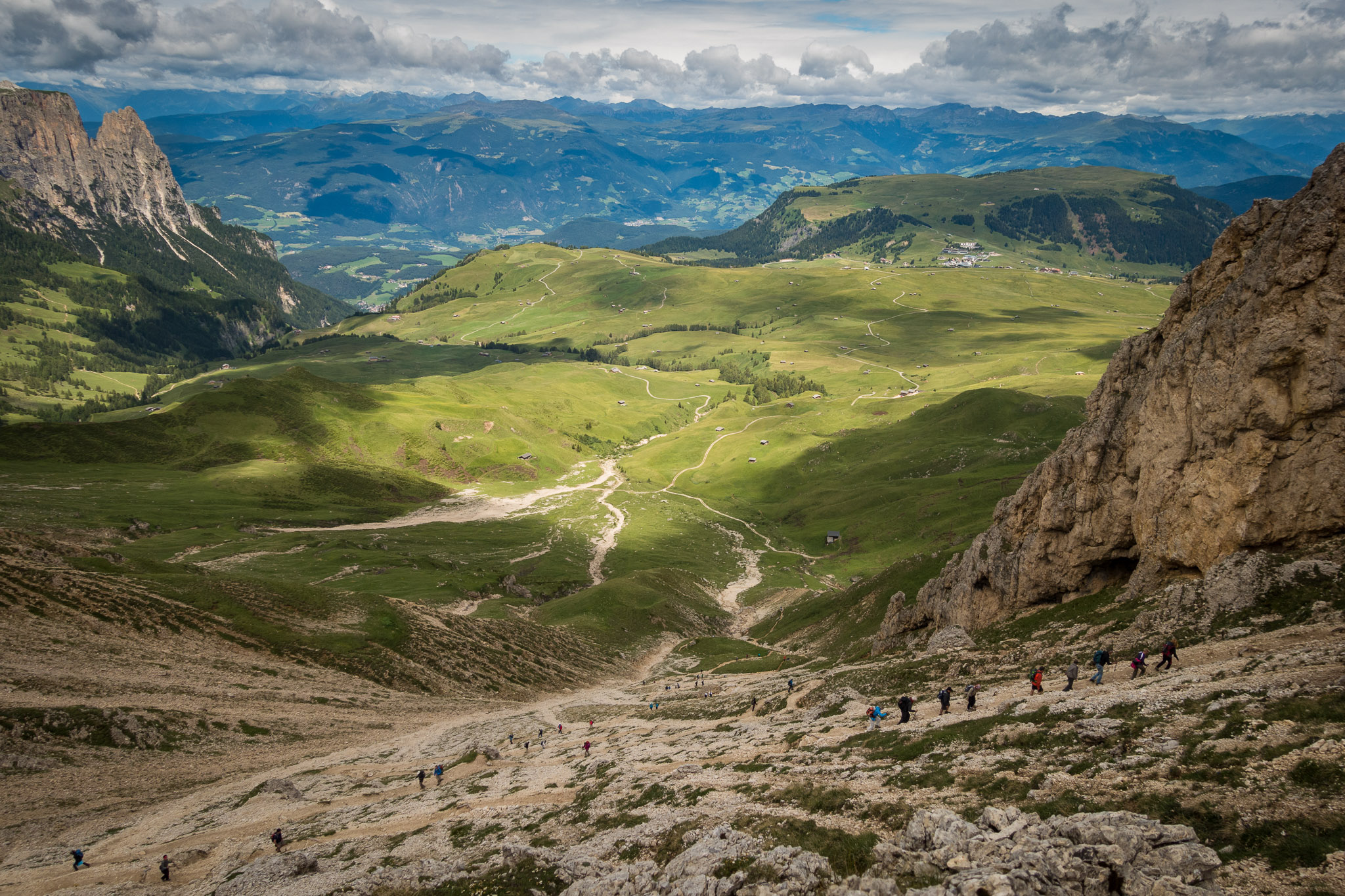 View from trail up to Rosszahnscharte