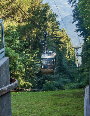 World's first tram in Kohlern (down to Bolzano)