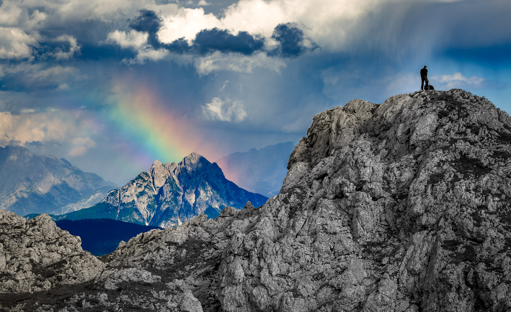 Distant rainbow