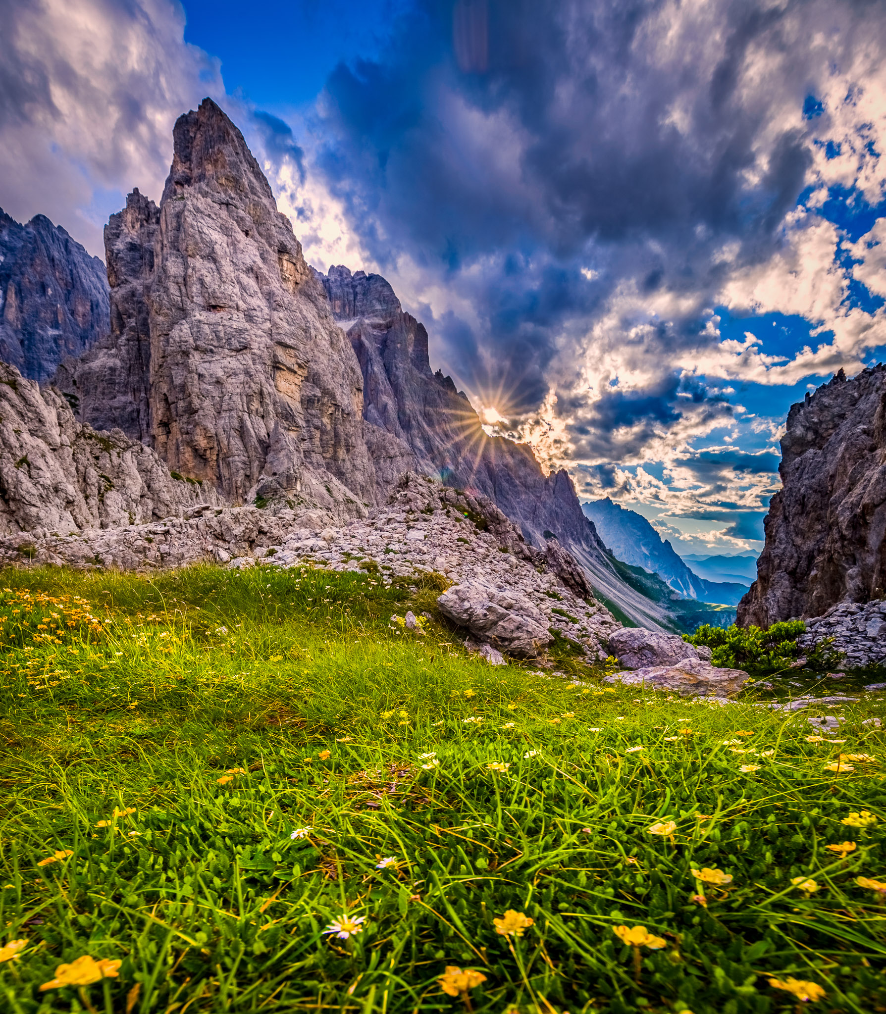 Late light on Popera Crest