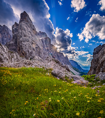 Late light on Popera Crest