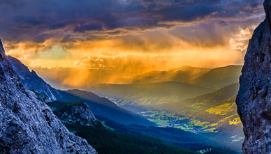 Late light from Popera Crest