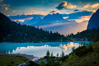 Dawn over Lago di Sorapis