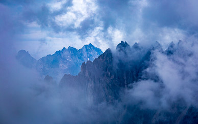 Storm over the Cadini Range