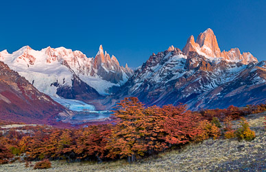 Cerro Torres & Fitz Roy from Loma del Pliegue