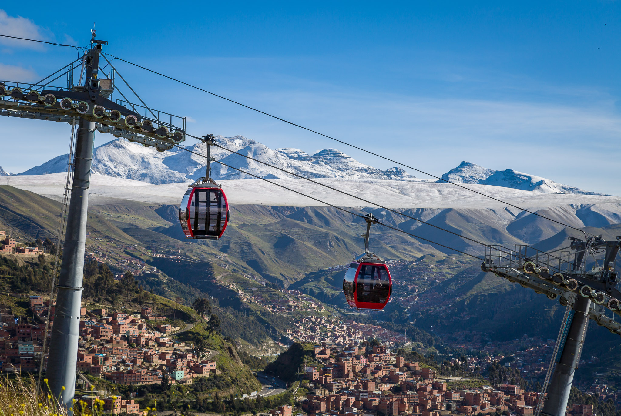 One of LaPaz's new cable car lines