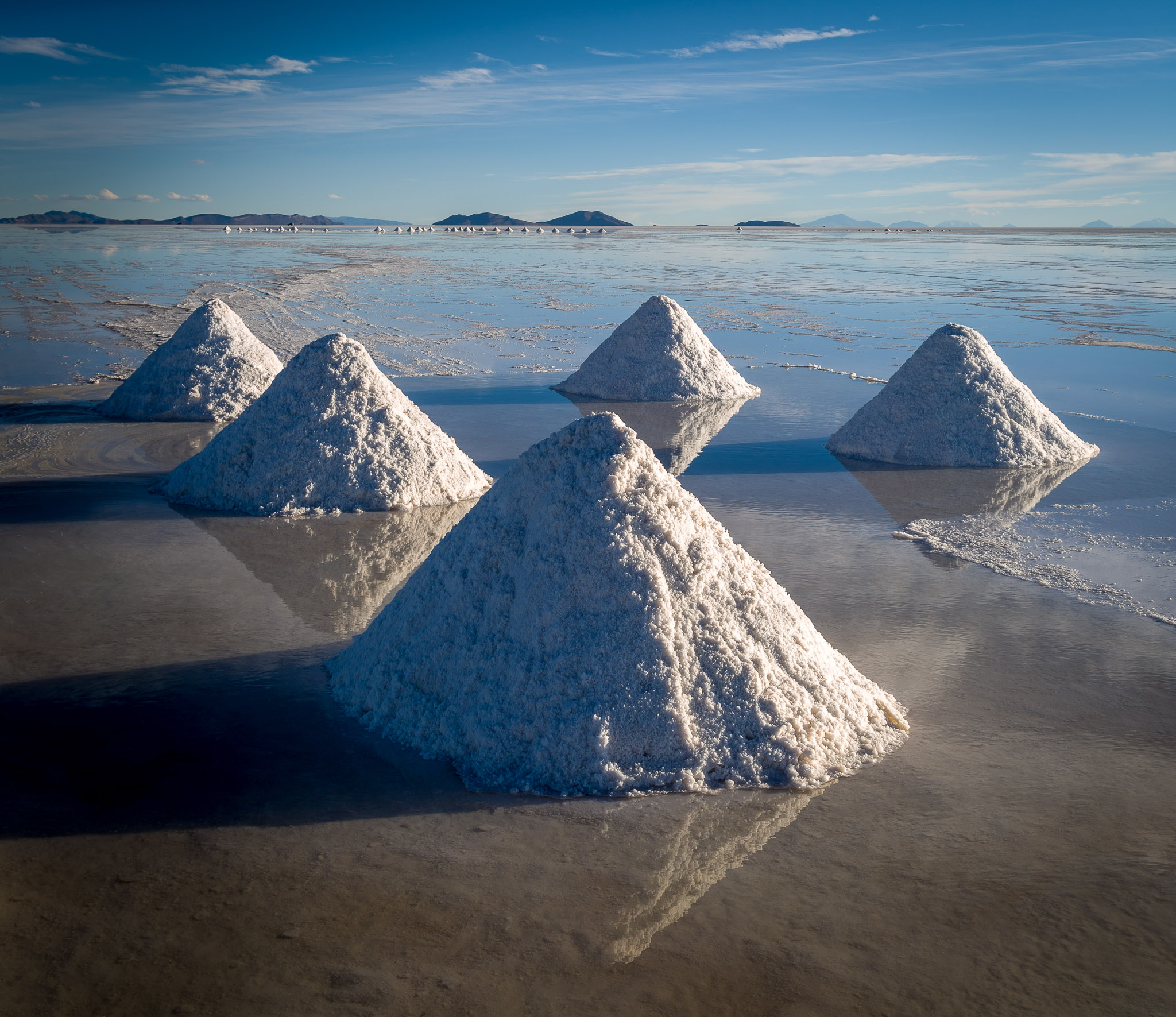 Early evening on Salar de Uyuni, Bolivia