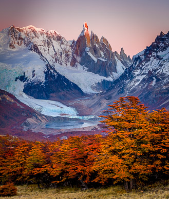 Cerro Torres & Fitz Roy from Loma del Pliegue