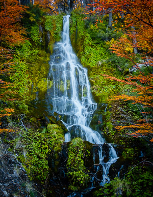 Waterfall near Lago Sucia