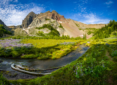 Upper Canyon Creek Meadows & Three Fingered Jack