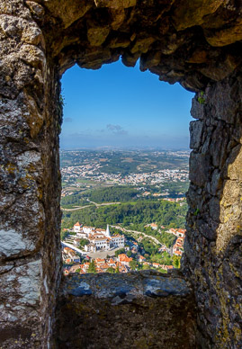 View down on Sintra from Castelo dos Mouros