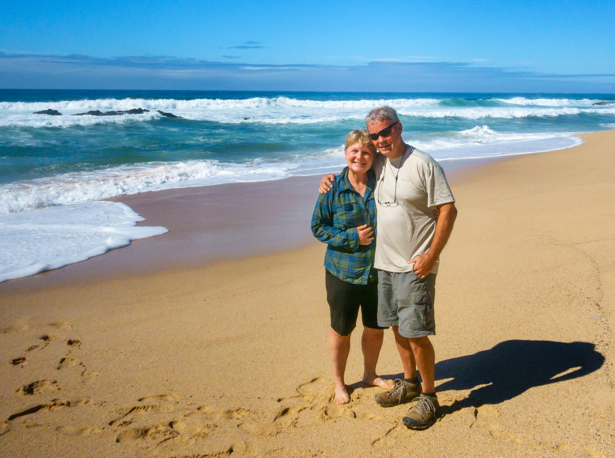 Martha & Rick on Praia do Malhao, Rota Vicentina