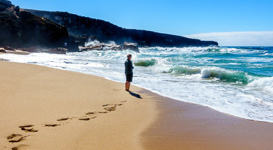 Martha on Praia do Malhao, Rota Vicentina