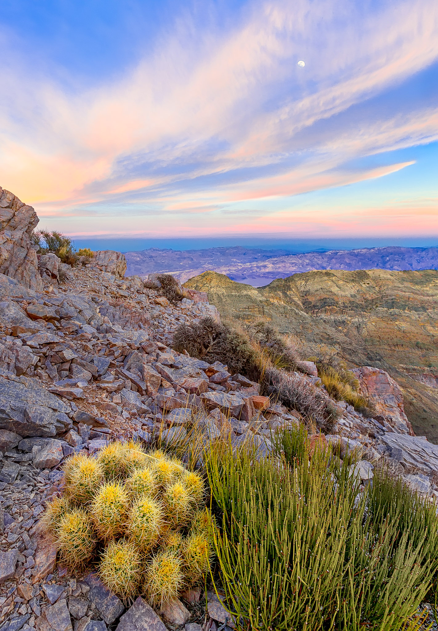 Sunset over Death Valley from Aguereberry Point