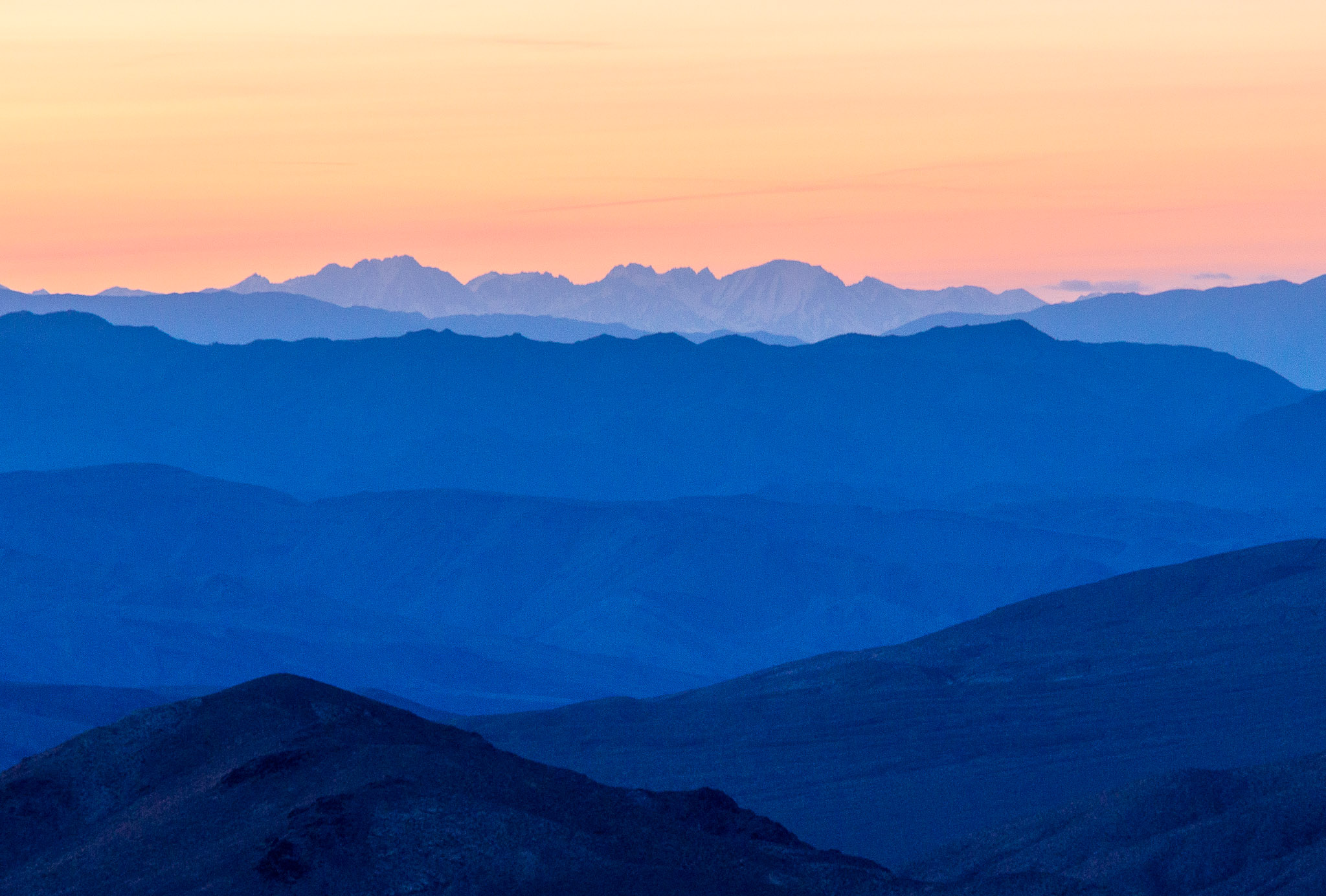 Distant Sierras from Aguereberry Point