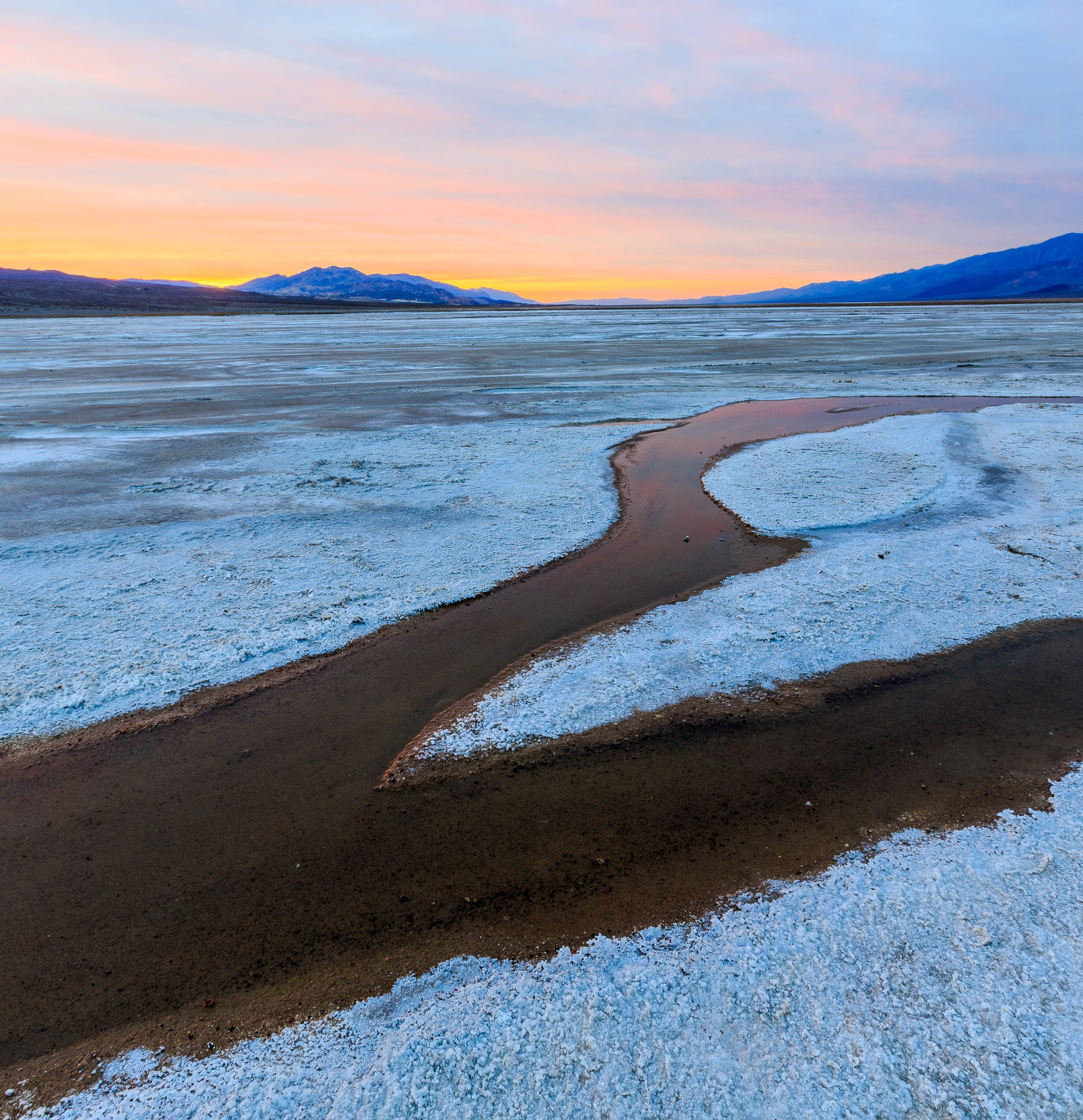 Dawn, Cottonball Basin, Death Valley