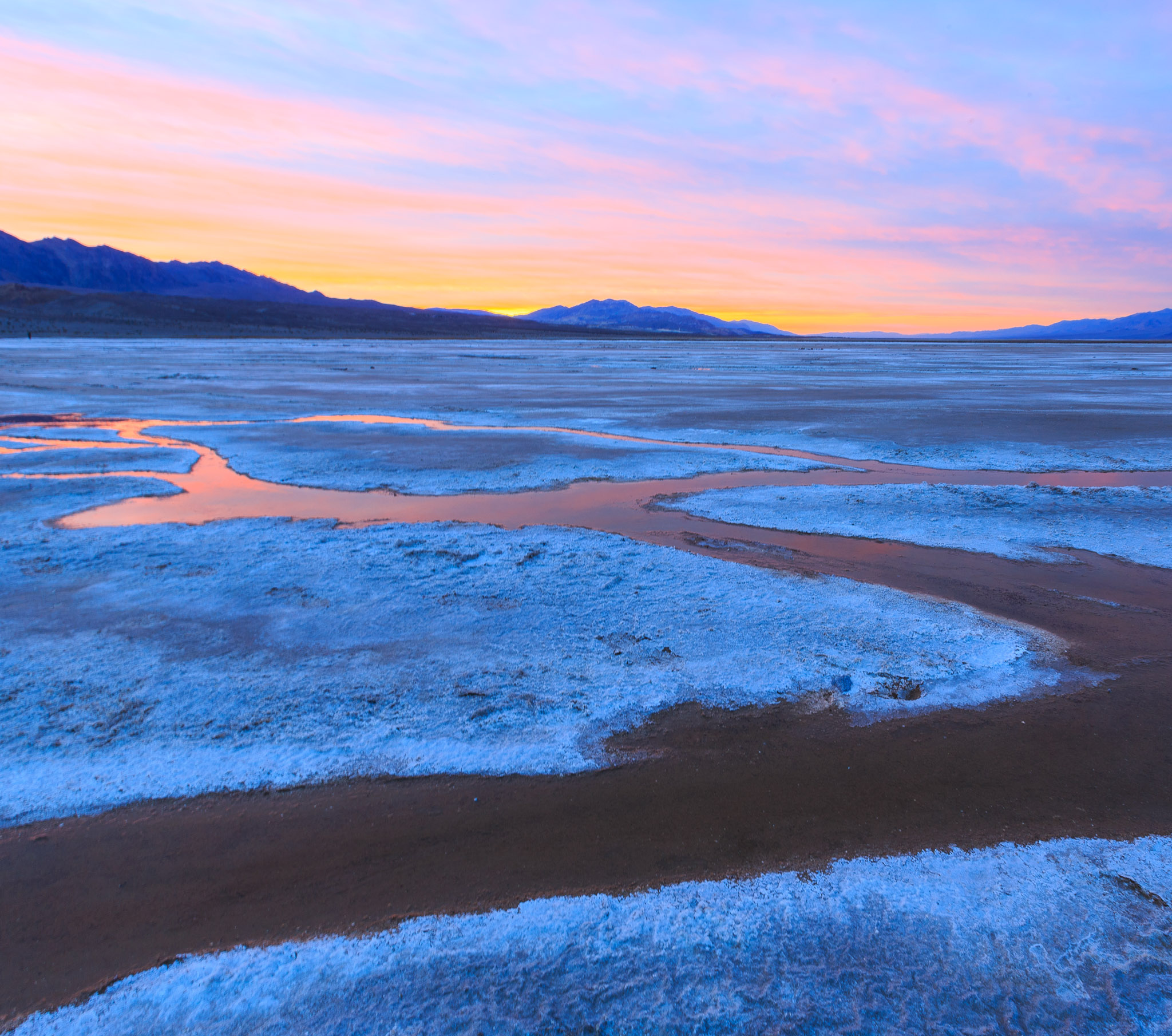 Dawn, Cottonball Basin, Death Valley