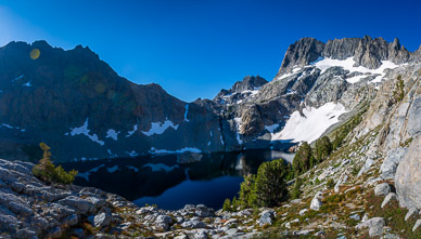 Iceberg Lake from Minarets ridge