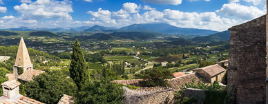 Crestet panorama toward Mt. Ventoux