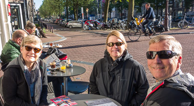Cafe breakfast in Herengracht