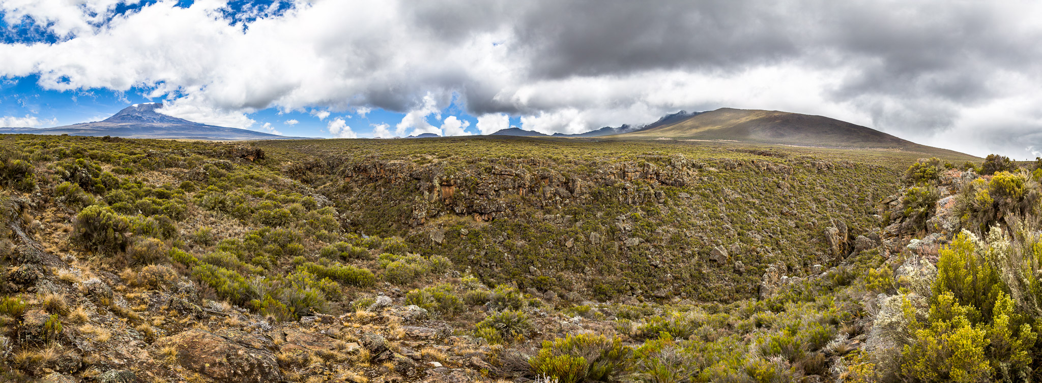 Mt. Kilimanjaro's Simba Gorge, Shira Plateau