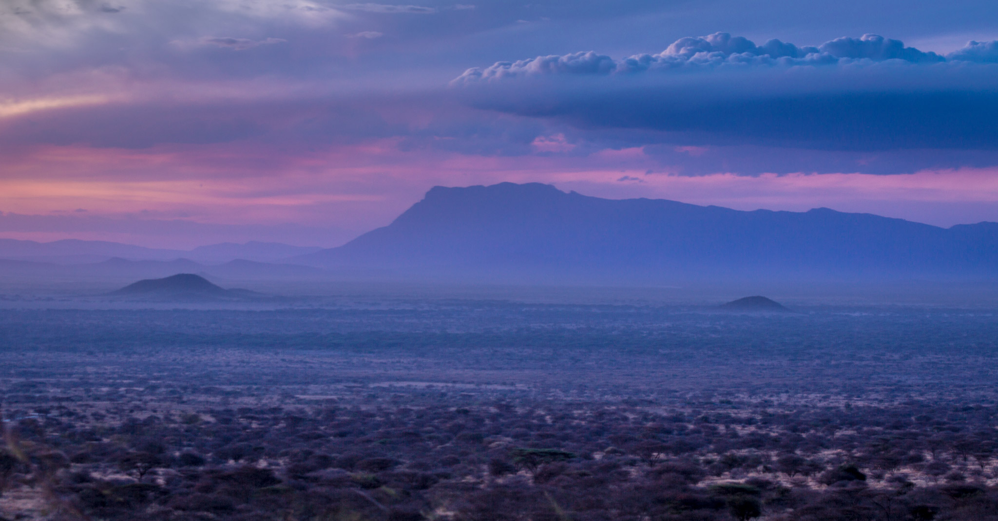 Sunset over the Amboseli Plains from Kambi ya Tembo Camp