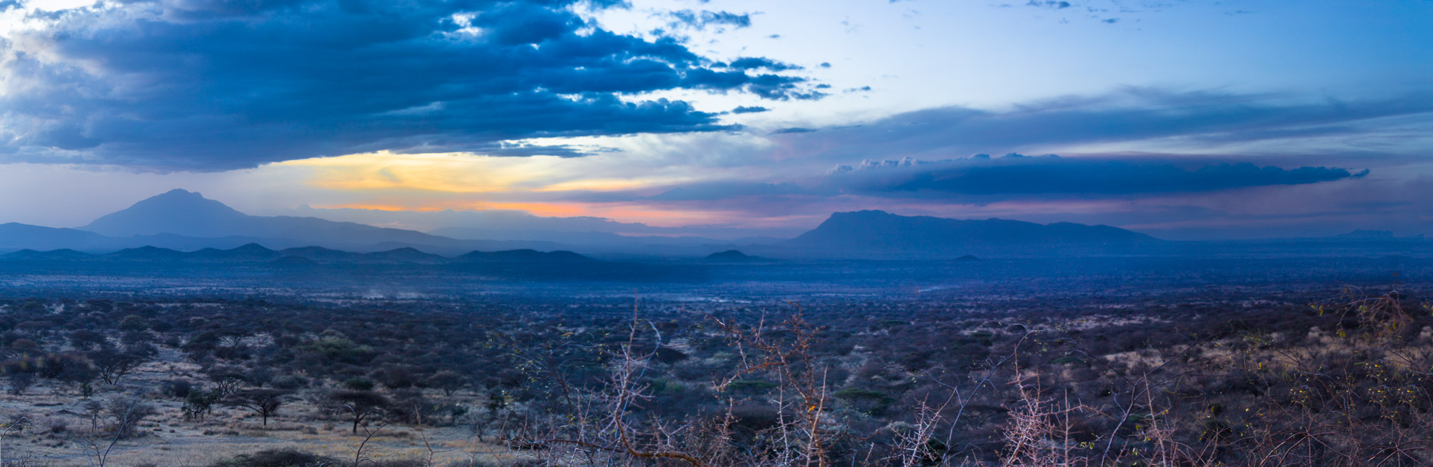 Sunset over the Amboseli Plains from Kambi ya Tembo Camp