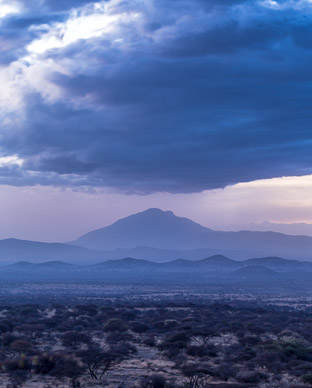 Sunset over the Amboseli Plains from Kambi ya Tembo Camp