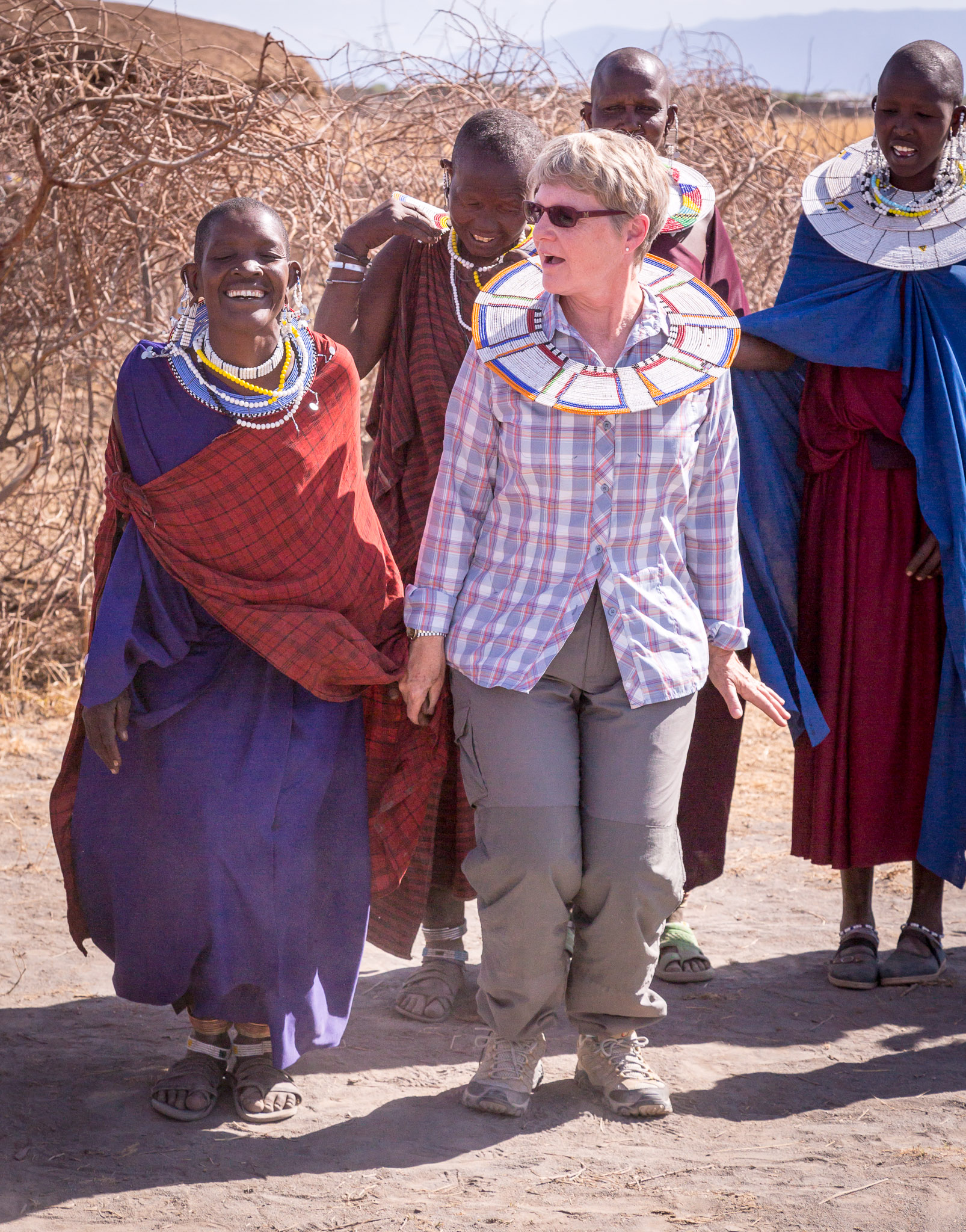 Maasai women with iconic neck ring