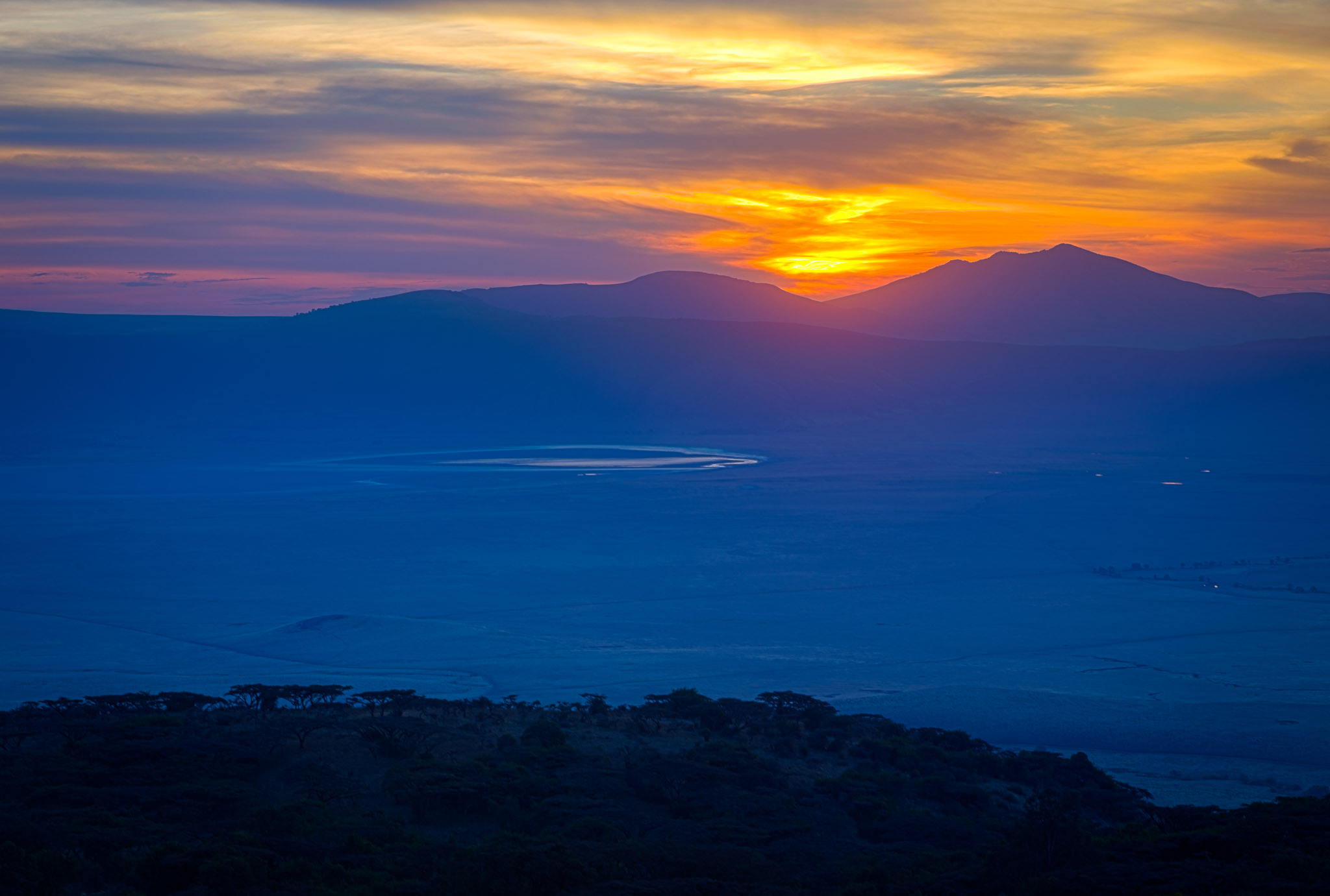 Sunset from Sopa Lodge on Rim