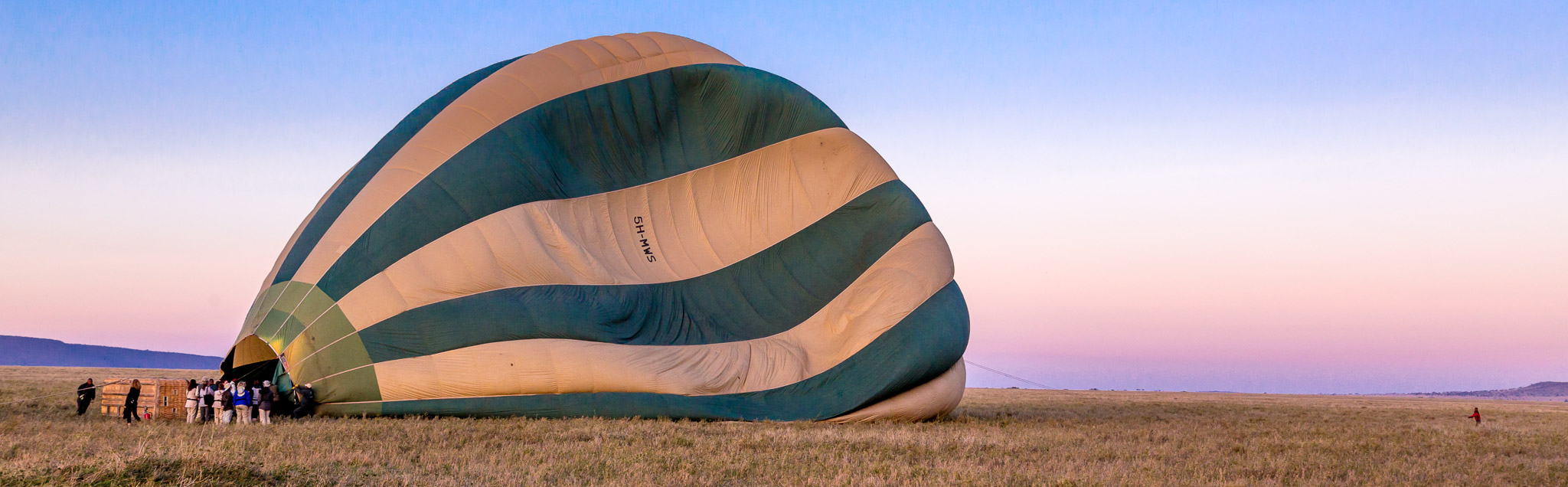 Hot Air Balloon over Serengeti