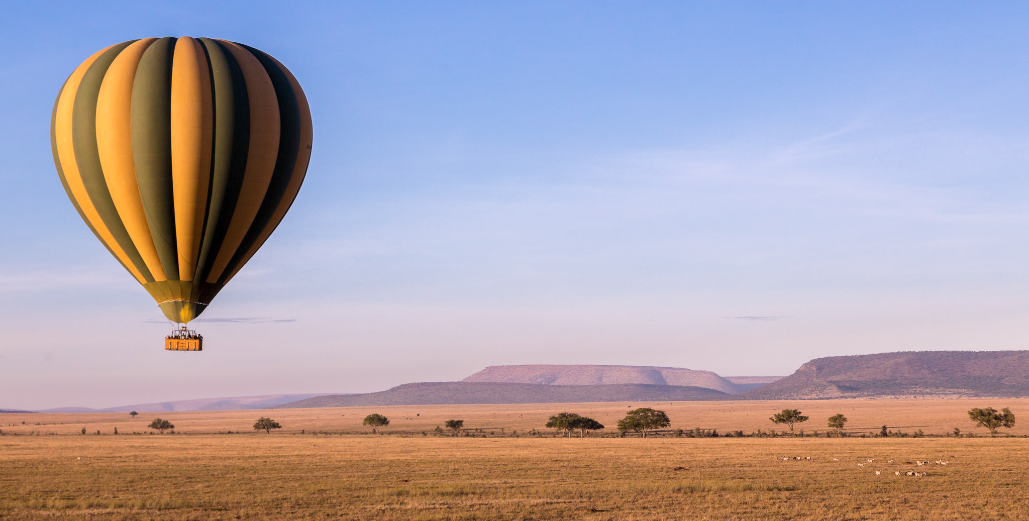 Hot Air Balloon over Serengeti