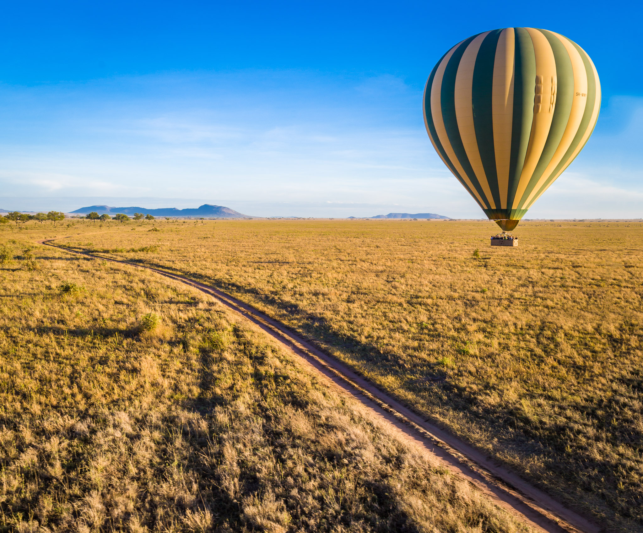 Hot Air Balloon over Serengeti